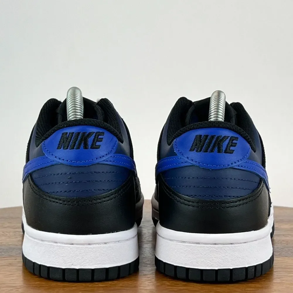 New Big Kids Nike Dunk Low‎ DH9765 402 Midnight Navy Game Royal Black Size 7 Y